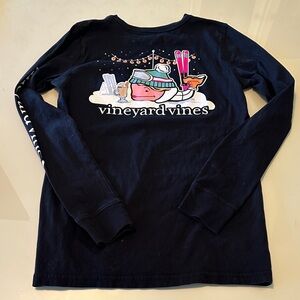 Vineyard Vines Womens XS Graphic Ski Long Sleeve Tee